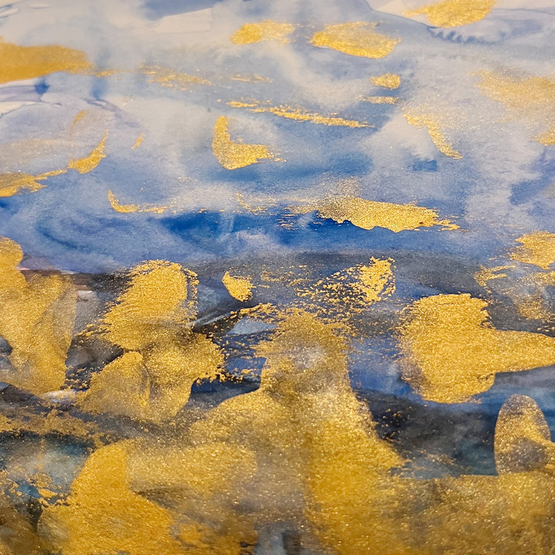 «Muse The Touch of Ocean No.4» par Fanyu Lin - peinture à cadre unique