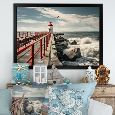 Pier Whispering Waves II - Coastal Pier Wall Decor