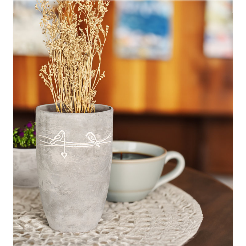 5 in. Tall Bird on Wire Planter