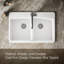 Évier de cuisine à double égalité 33 po x L 22 po x 9 5/8 po-11013542-19195759