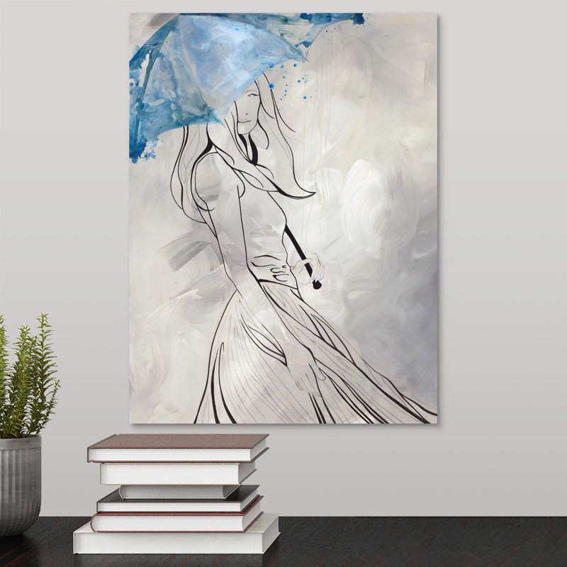 « new mode plate i », peinture sur toile, Toile tendue, H 16 po x l 12 po x p 1,25 po