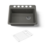 Riverby 27" Undermount Single-Bowl Workstation Kitchen Sink