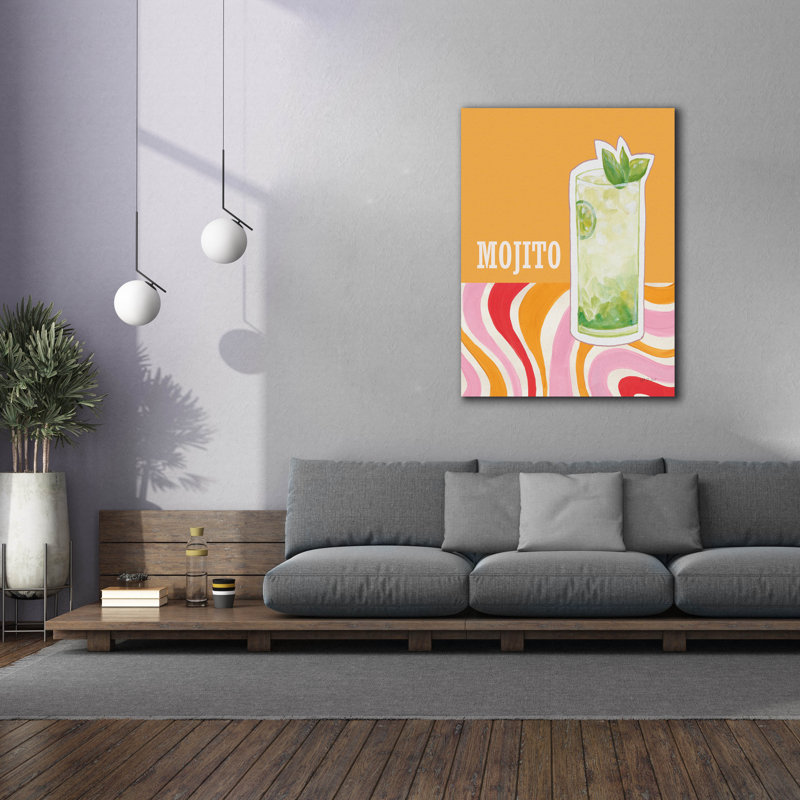 «Mojito» par Yvette St. Amant, art mural sur toile, 12 po x 16 po, H 54 po x l 40 po x P 1,5 po