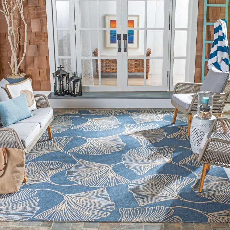 Ferdinand Performance Floral Indoor/Outdoor Area Rug, Rectangle 8' x 11'