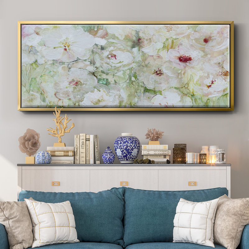 Jardin Blanc- Framed Canvas