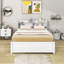 Lit plateforme avec lit gigogne et tablettes de rangement-86914852-132565650