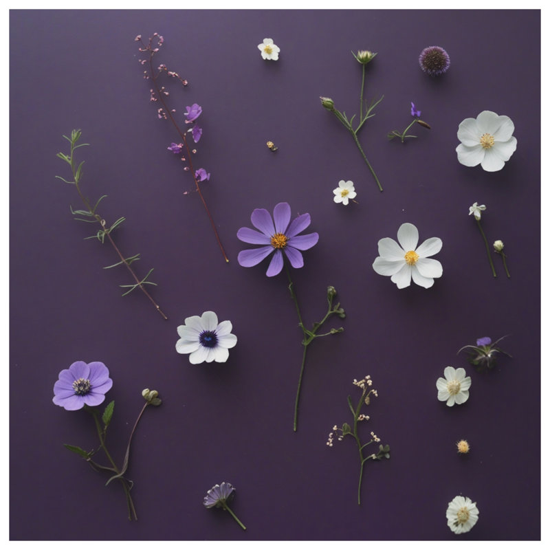 Tapis de bain fleurs mauves, 34in W x 21in L