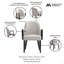 Fauteuil sophistiqué rembourré en bois classique
