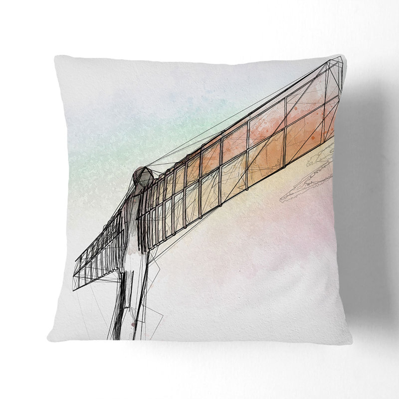 Square Throw Cushion, 40cm H x 40cm W x 15cm D, Stone