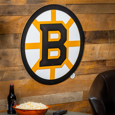 «Bruins de Boston», art mural en métal
