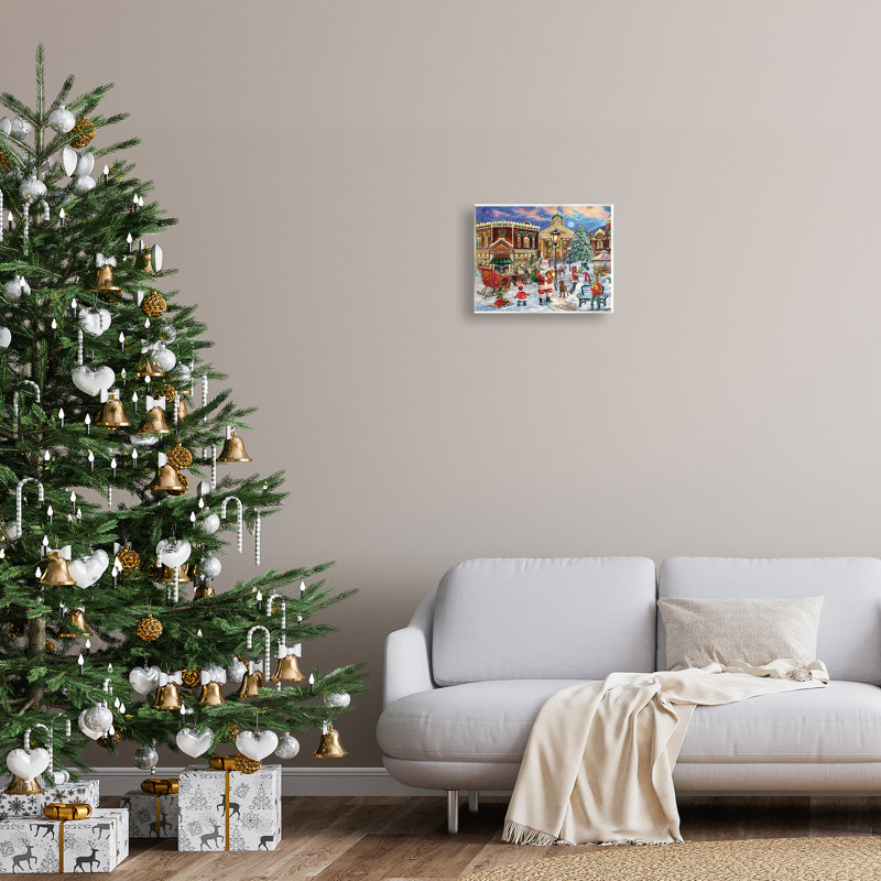 «Santa in Town Square» par Grateful Licensing Studio