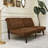 63" Sleeper Couch with 5-Position Adjustable Backrest,Convertible Futon Sofa Bed-1010116736
