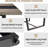 71" Rectangular Farmhouse Industrial-Style Dining Table-1643396095