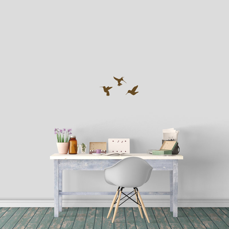 Adhésif décoratif colibris, Chocolat