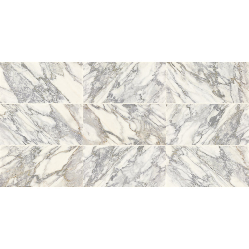 Daltile Eclessia Marble Natural Stone 12 x 24 Wall and Floor Tile Polished (5 PCS Per Carton) (10.00 SQFT Per Carton)