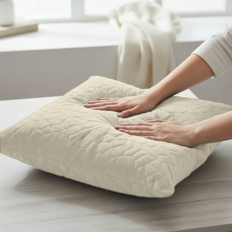 Pebble Cushion Cover-(Pack of 4), Cream