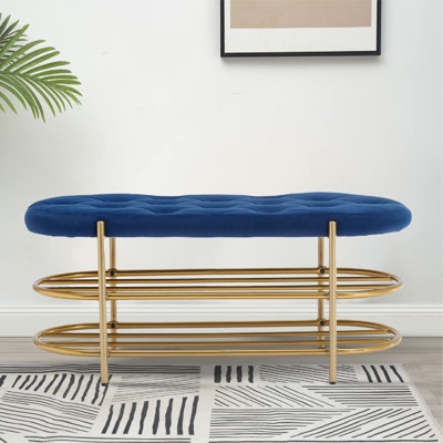 Banc de rangement rembourré Lylarae