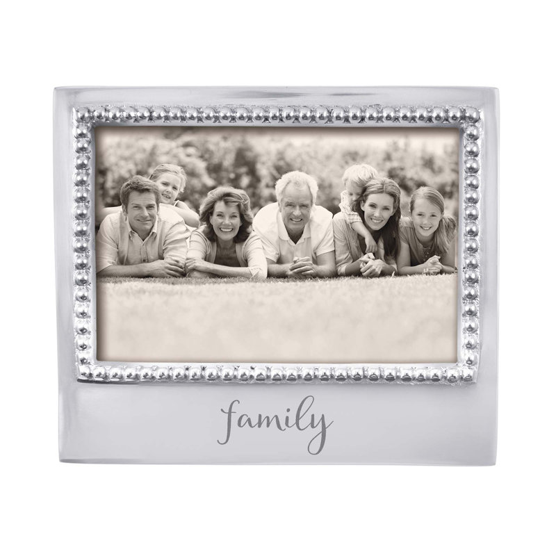 Expressions Silver Metal Beaded Picture Frame