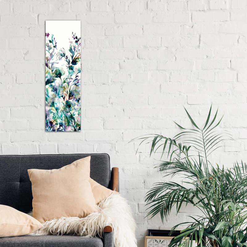 Transparent Garden Ii - Panel I by Wild Apple Portfolio - Wrapped Canvas Panoramic Print
