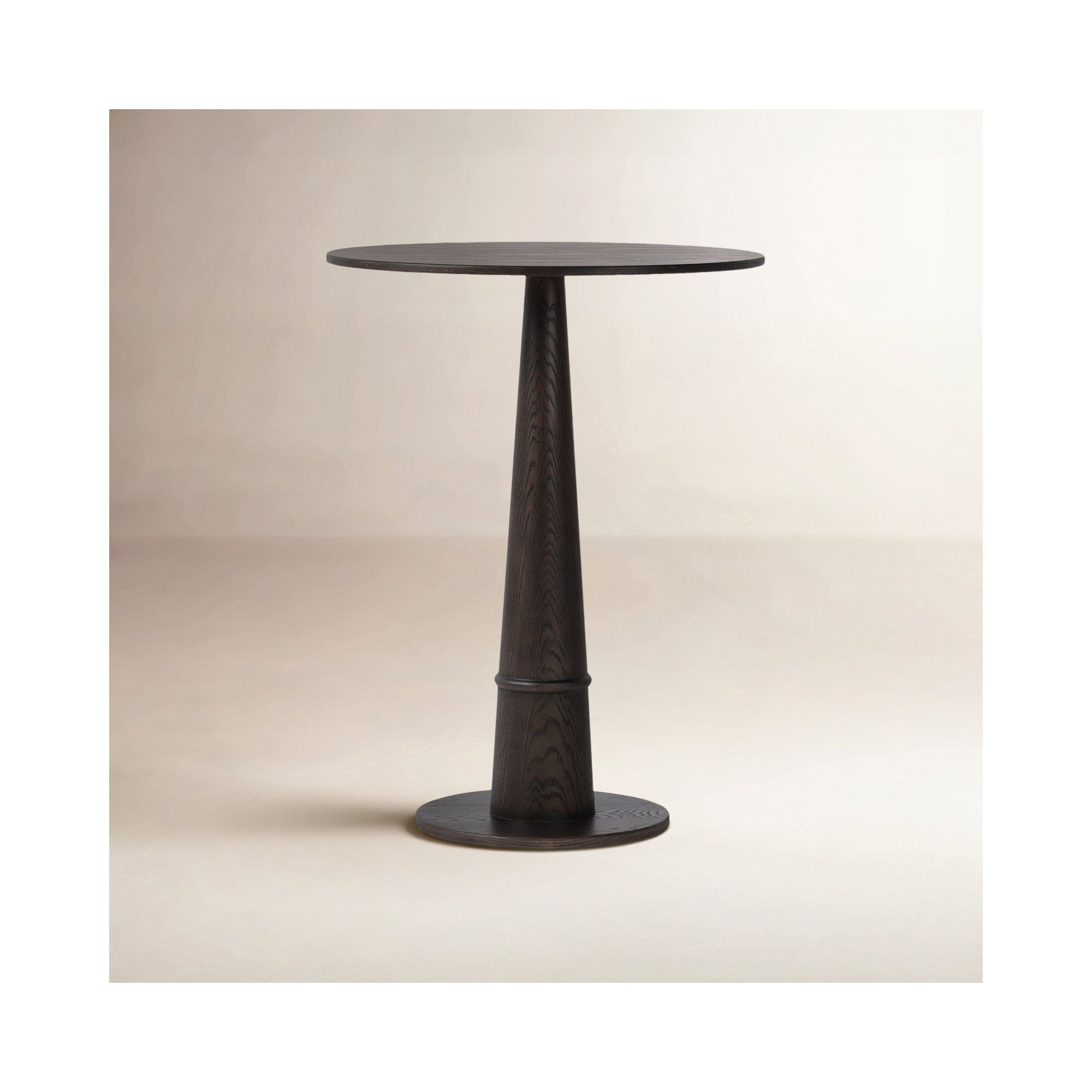 Beverly Round 32.00000'', Brown Oak Veneer, 42.5" H x 32" L x 32" W