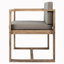 De 2 chaises de patio - pour un confort accru Assise ouverte rembourrée en mousse brun et gris-47444541