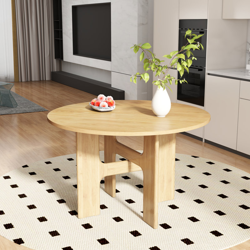 Table de salle à manger Modern Modern Farmhouse, Naturel