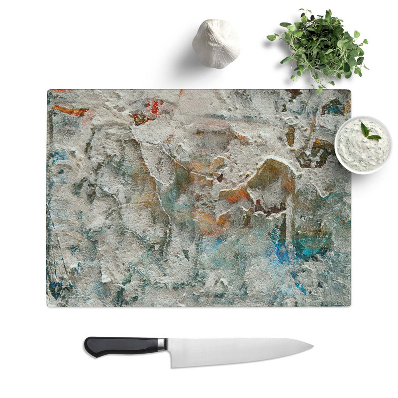 Tempered Glass Art Painting Vol.343 Chopping Board, 28.5 cm W x 20 cm L
