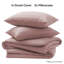 Aspire Homeware 4 Piece Hotel Quality Striped Duvet Bedding Set with Pillowcases and Fitted Sheet for Luxury Bedding Comfort-119236700-119236701