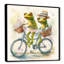 Grenouilles vertes chevauchant un vélo-33605256-31408125