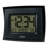 Quartz movement / Crystal Tabletop Clock in Black with Alarm