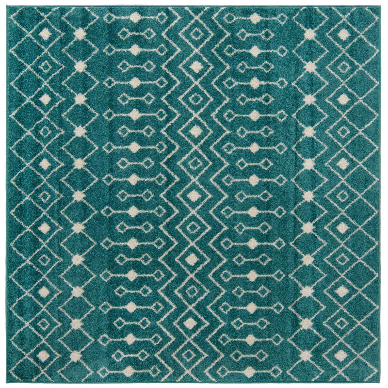 Geometric Indoor Rug, Square 6'