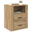 35cm W Manufactured Wood Bedside Table-469202655