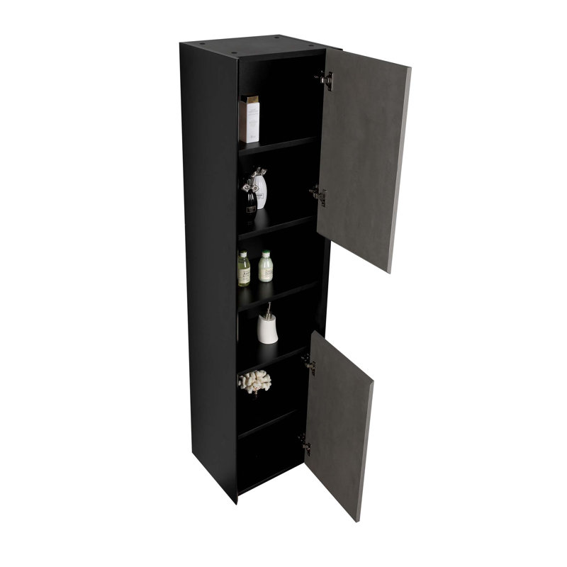 Linen Cabinet, Black