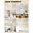 Gold Boho Chandelier Ceiling Fan With Light And Remote Control, 6-Speed Reversible Motor, Fabric Drum Shade For Bedroom, Living Room, Nursery - Mid-Century Modern Design