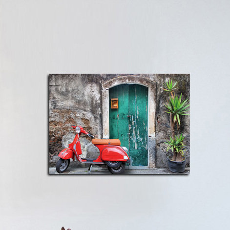«La Dolce Vita», art mural en verre trempé, 20 po x 28 po
