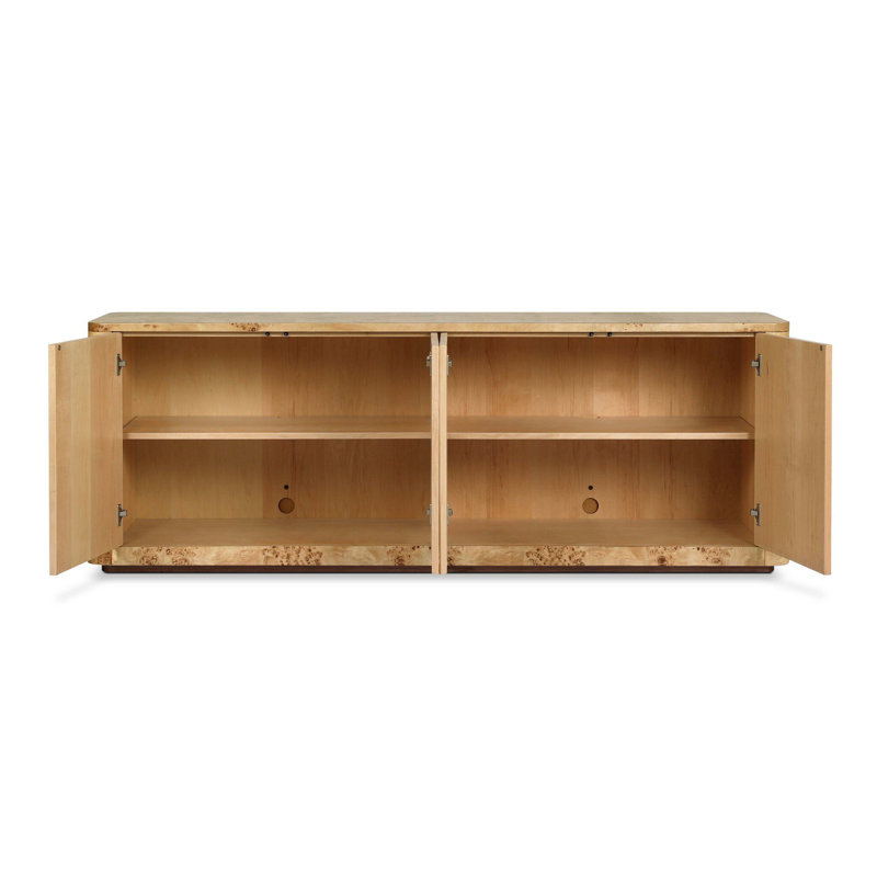 Mullins Media Console-Natural Mappa Burl