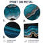 «Boundless Veil Of Agate II», impression d'art mural en métal Farm-98974671