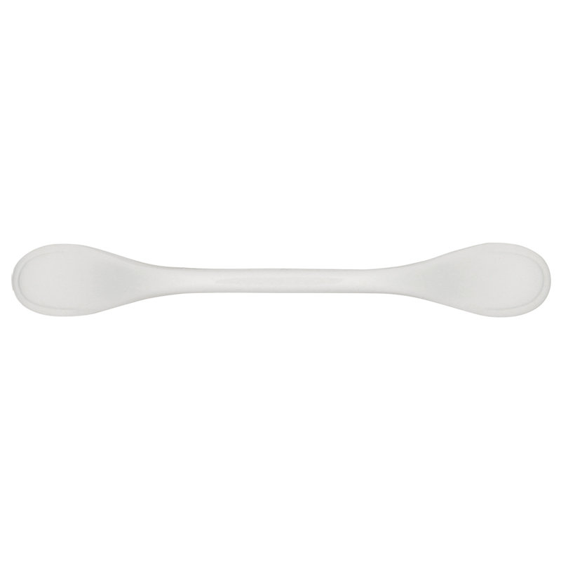 Conquest Kitchen Cabinet Handles, Solid Core Drawer Pulls for Cabinet Doors, 3", White