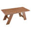 Grandes tables de salle à manger (table seulement, sans chaises, complet avec plateau et pieds), table de salle à manger en MDF noyer