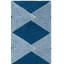 Konopka Geometric Handmade Tufted Wool Navy/Ivory Area Rug-1934759937