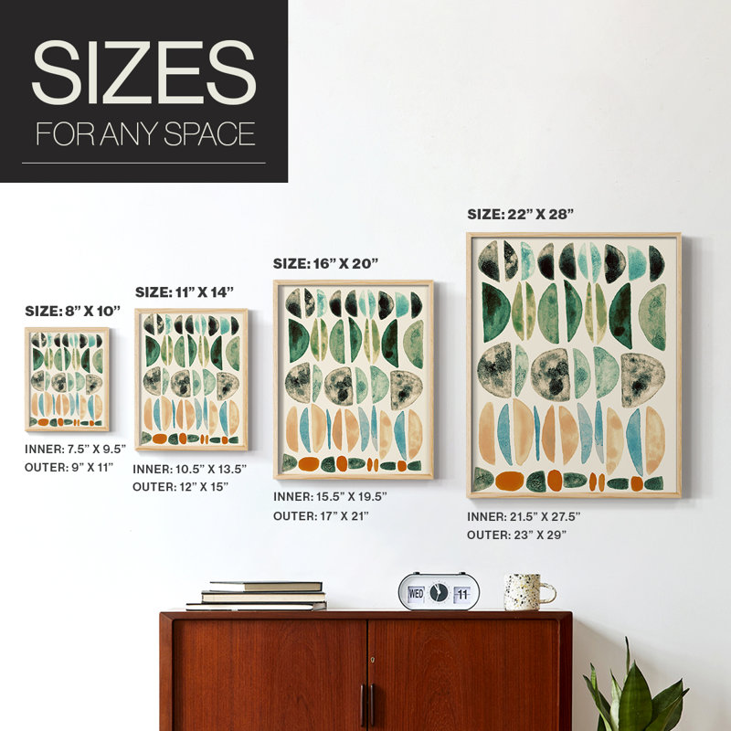 Semi Stack I Framed Print - Solid Wood
