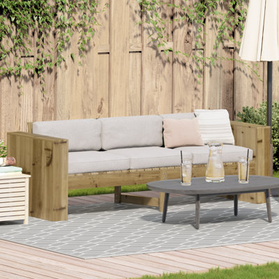 185.5cm Wide Patio Sofa