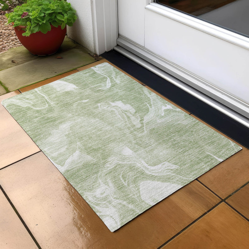  Malchow Non-Slip Indoor Door Mat, Rectangle 1'8" x 2'6"