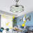 Hawkin 42" Bluetooth Ceiling Fan with Dimmable LED Lights and Music Player