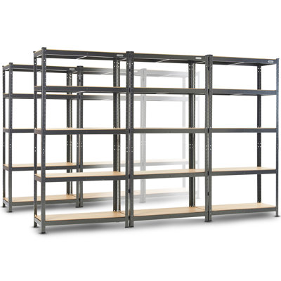 90cm W Steel Height -Adjustable Shelving Unit