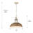 Mercado 1-Light Dimmable Shaded Pendant -1633339432