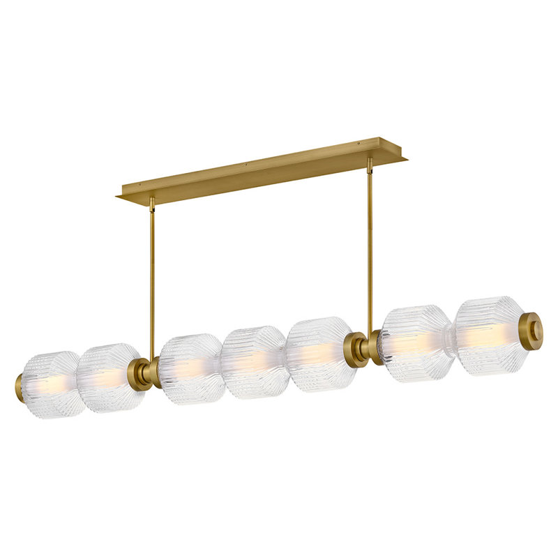 Reign 1 - Light LED Chandelier, Gold