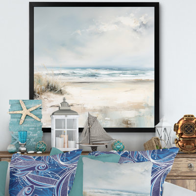 «Coastal Ocean Charm in Winter II», reproduction sur toile