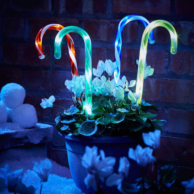 22cm Striped Food & Beverage Lighted Pick