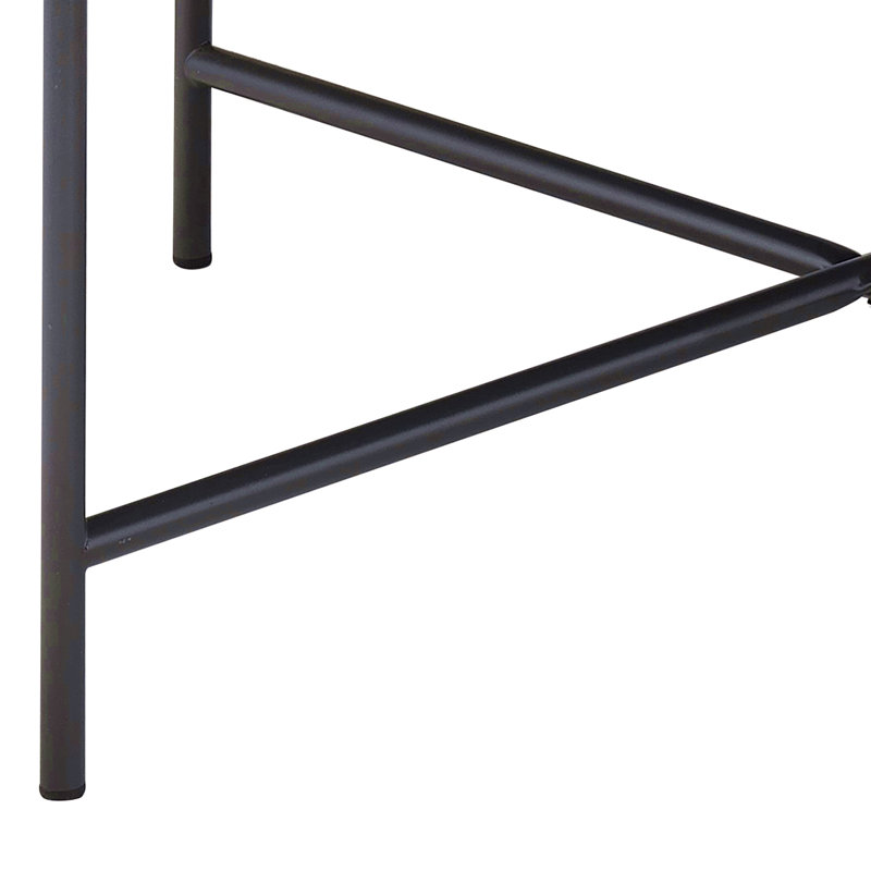 Table basse en chêne gris patiné et noir patiné